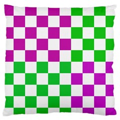 Checkerboard Again 1 Large Flano Cushion Case (two Sides) by impacteesstreetwearseven