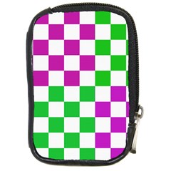 Checkerboard Again 1 Compact Camera Leather Case by impacteesstreetwearseven