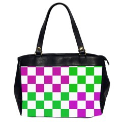 Checkerboard Again 1 Oversize Office Handbag (2 Sides) by impacteesstreetwearseven