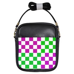 Checkerboard Again 1 Girls Sling Bag by impacteesstreetwearseven