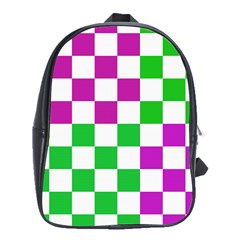 Checkerboard Again 1 School Bag (xl) by impacteesstreetwearseven