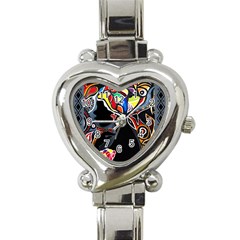 Design 3 Heart Italian Charm Watch by TajahOlsonDesigns