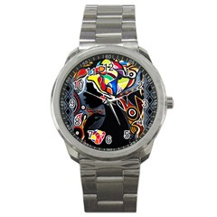 Design 3 Sport Metal Watch by TajahOlsonDesigns