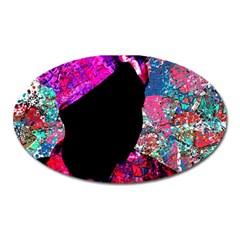 Pattern 4 Oval Magnet by TajahOlsonDesigns