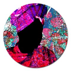 Pattern 4 Magnet 5  (round) by TajahOlsonDesigns