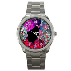 Pattern 4 Sport Metal Watch by TajahOlsonDesigns