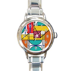 Design 10 Round Italian Charm Watch by TajahOlsonDesigns