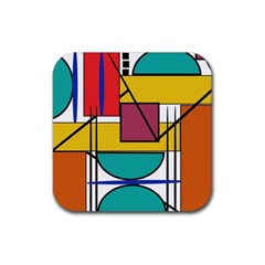 Design 10 Rubber Coaster (square)  by TajahOlsonDesigns