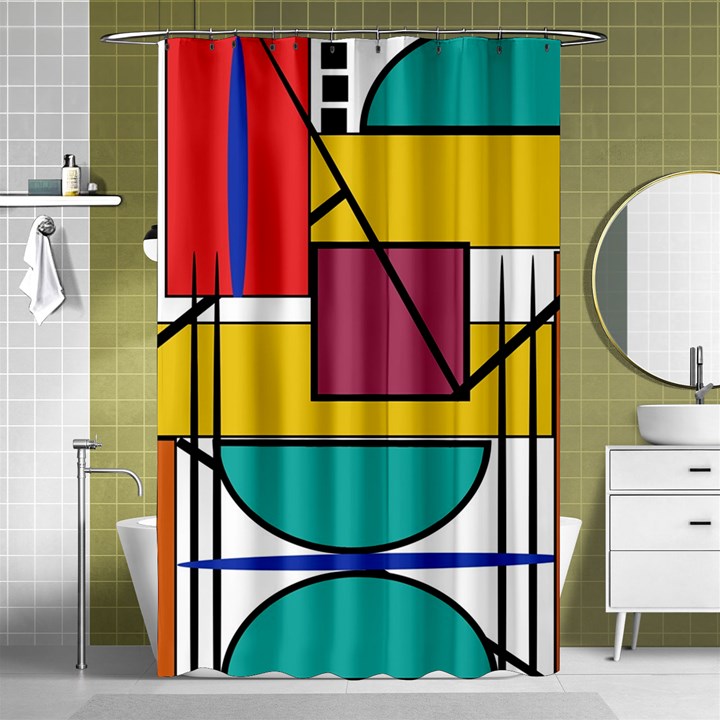 Design 10 Shower Curtain 48  x 72  (Small) 