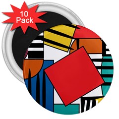 Design 9 3  Magnets (10 Pack)  by TajahOlsonDesigns