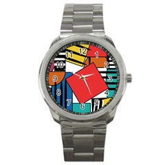 Design 9 Sport Metal Watch by TajahOlsonDesigns