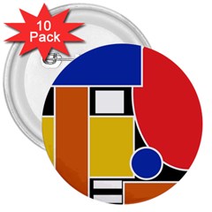 Tajah Olson Designs 3  Buttons (10 Pack)  by TajahOlsonDesigns