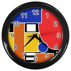 Tajah Olson Designs Wall Clock (black) by TajahOlsonDesigns