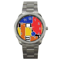 Tajah Olson Designs Sport Metal Watch by TajahOlsonDesigns