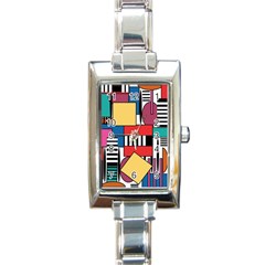 Tajah Olson Designs  Rectangle Italian Charm Watch by TajahOlsonDesigns