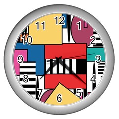 Tajah Olson Designs  Wall Clock (silver) by TajahOlsonDesigns