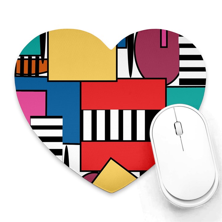 Tajah Olson Designs. Heart Mousepads