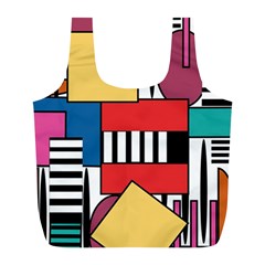 Tajah Olson Designs  Full Print Recycle Bag (l) by TajahOlsonDesigns