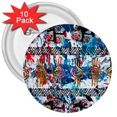 Tajah Olson Designs  3  Buttons (10 Pack)  by TajahOlsonDesigns