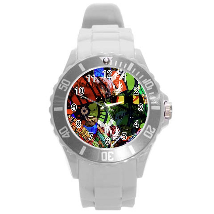 Design 4 Round Plastic Sport Watch (L)