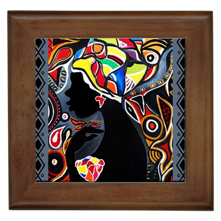 Tajah Olson Designs. Framed Tile