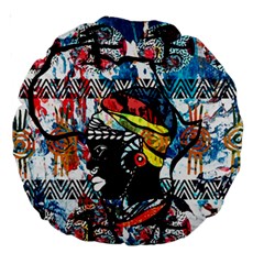 Tajah Olson Designs  Large 18  Premium Round Cushions by TajahOlsonDesigns