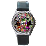 Design 2 Round Metal Watch Front