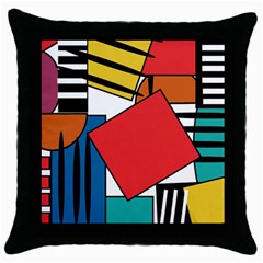 Design 9 Throw Pillow Case (black) by TajahOlsonDesigns