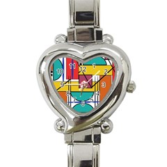 Design 10 Heart Italian Charm Watch by TajahOlsonDesigns