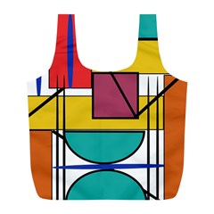 Design 10 Full Print Recycle Bag (l) by TajahOlsonDesigns