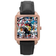 Tajah Olson Designs  Rose Gold Leather Watch  by TajahOlsonDesigns