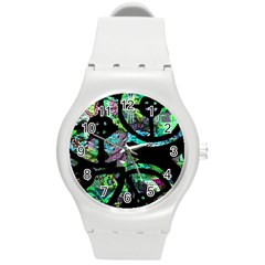 Design 11 Round Plastic Sport Watch (m) by TajahOlsonDesigns