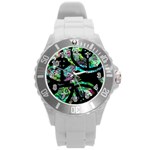 Design 11 Round Plastic Sport Watch (L) Front