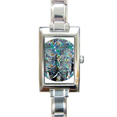 Design 12 Rectangle Italian Charm Watch by TajahOlsonDesigns