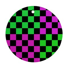 Checkerboard Again 1a Ornament (round) by impacteesstreetwearseven