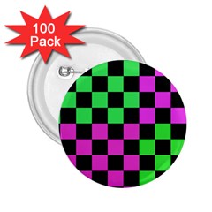 Checkerboard Again 1a 2 25  Buttons (100 Pack)  by impacteesstreetwearseven