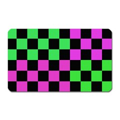 Checkerboard Again 1a Magnet (rectangular) by impacteesstreetwearseven