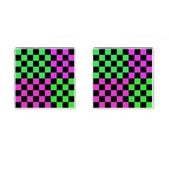 Checkerboard Again 1a Cufflinks (square) by impacteesstreetwearseven