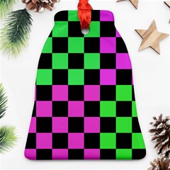 Checkerboard Again 1a Bell Ornament (two Sides) by impacteesstreetwearseven