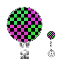 Checkerboard Again 1a Stainless Steel Nurses Watch by impacteesstreetwearseven