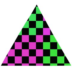 Checkerboard Again 1a Wooden Puzzle Triangle by impacteesstreetwearseven