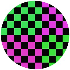 Checkerboard Again 1a Wooden Puzzle Round by impacteesstreetwearseven