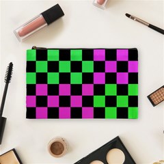 Checkerboard Again 1a Cosmetic Bag (medium) by impacteesstreetwearseven