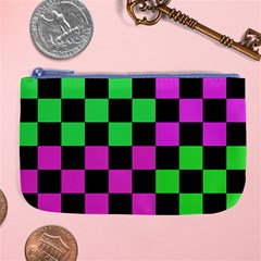 Checkerboard Again 1a Large Coin Purse by impacteesstreetwearseven