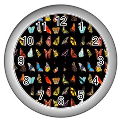 Butterfly Wall Clock (silver)