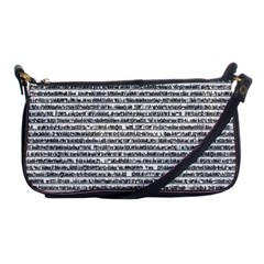 Code Shoulder Clutch Bag by ArtworkByPatrick