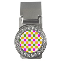 Checkerboard Again 3 Money Clips (cz)  by impacteesstreetwearseven