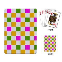 Checkerboard Again 3 Playing Cards Single Design (rectangle)