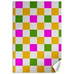 Checkerboard Again 3 Canvas 12  X 18  by impacteesstreetwearseven