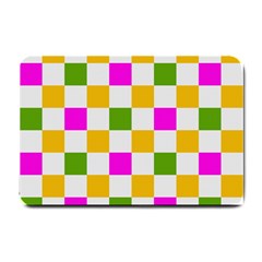 Checkerboard Again 3 Small Doormat  by impacteesstreetwearseven